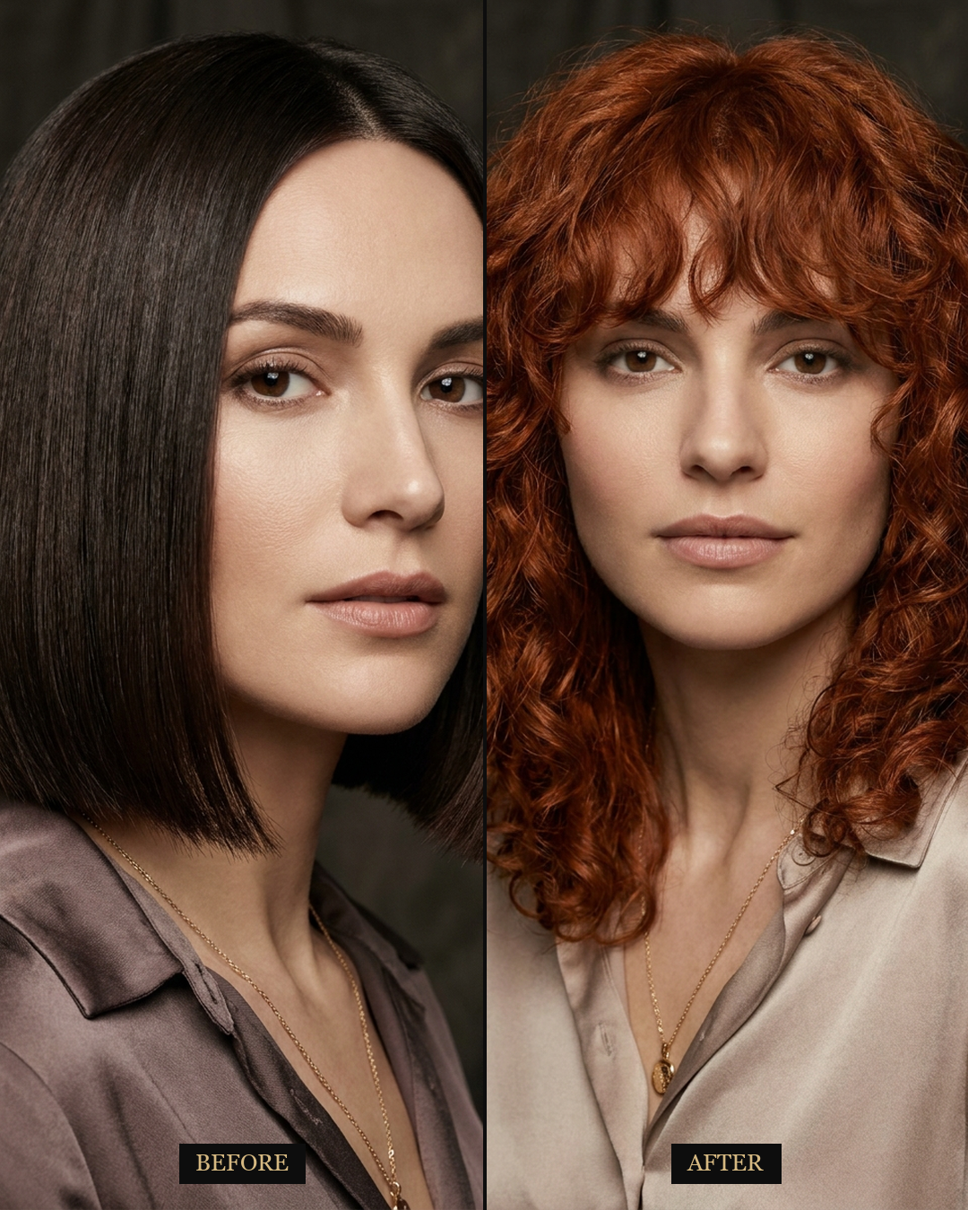 Dark bob to copper red
